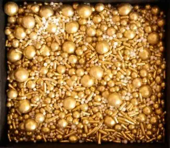 Imagem de Confeitos Sprinkles Gold 60g - MORELLO